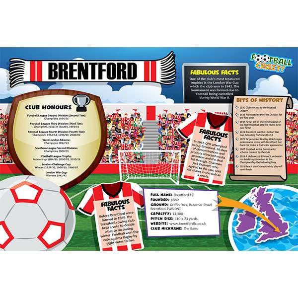 FOOTBALL CRAZY BRENTFORD (CRF400) Image